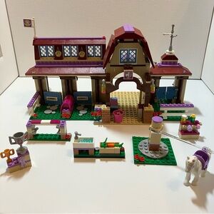 Lego Friends set #41126 Heartlake Riding Club. Almost complete. Great condition.